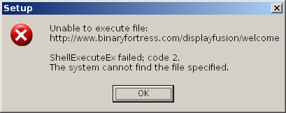 Shellexecuteex Failed Discussions Displayfusion By Binary Fortress Software