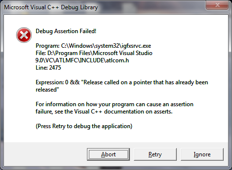 C Assertion Failure