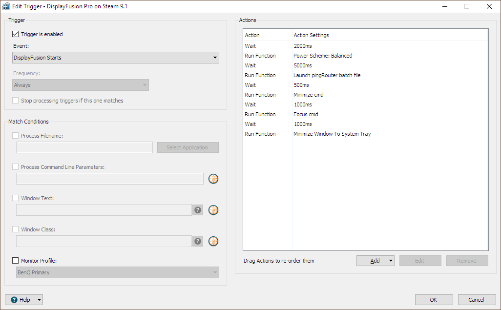 Automating Minimize Window to System Tray • Discussions • DisplayFusion  by Binary Fortress Software